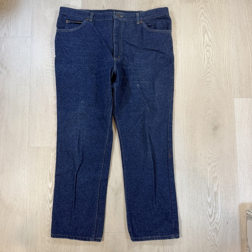 Vintage Lee Blue Denim Jeans Men's Size 42x29.5 Made USA